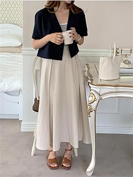 Amazon.co.jp: [PTORGE] ロングスカート リネンスカート